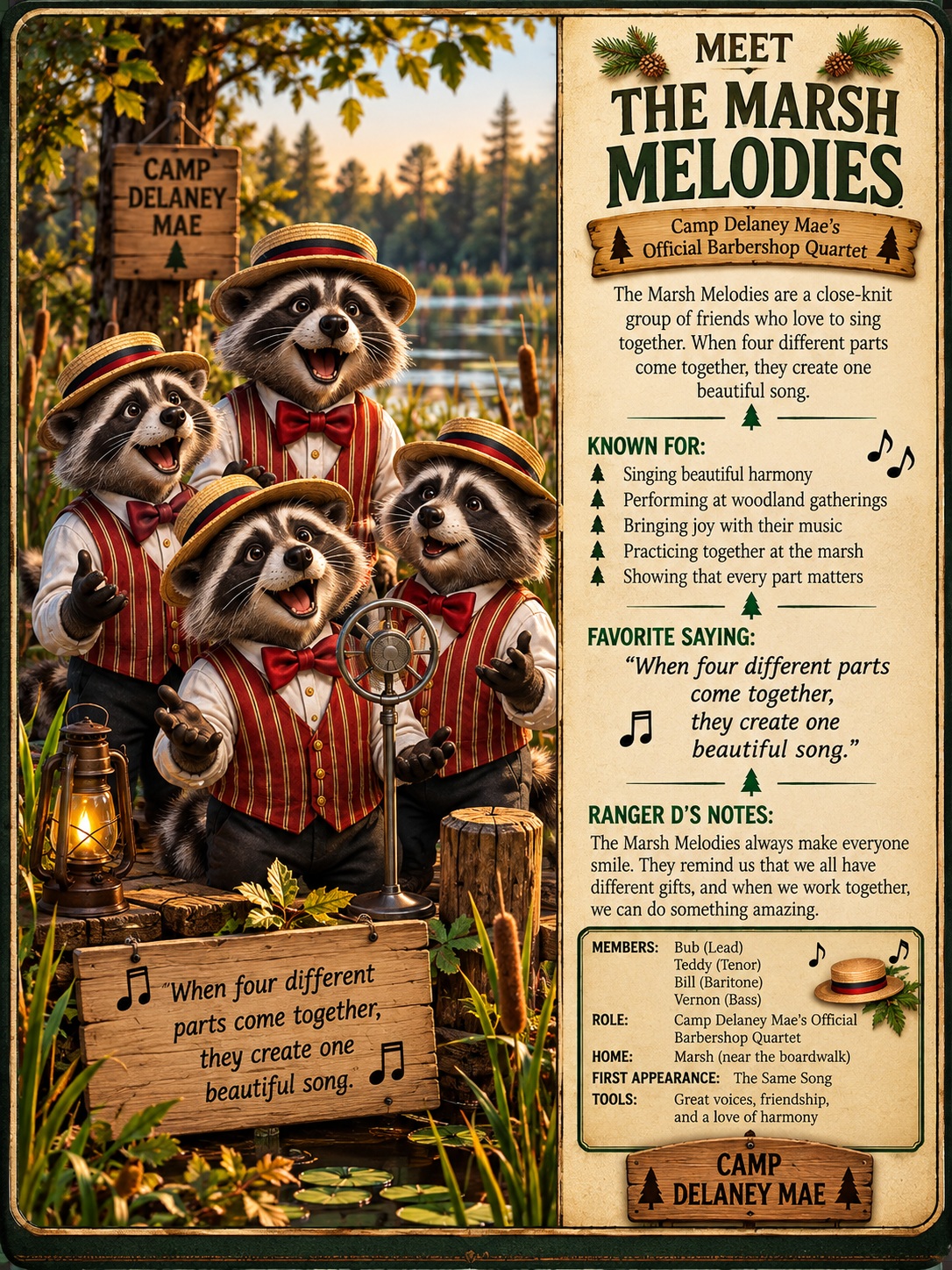 The Marsh Melodies character card