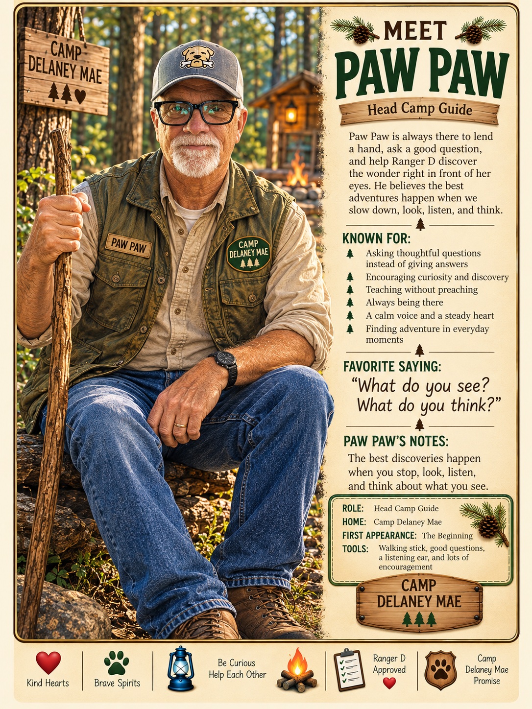 Paw Paw character card