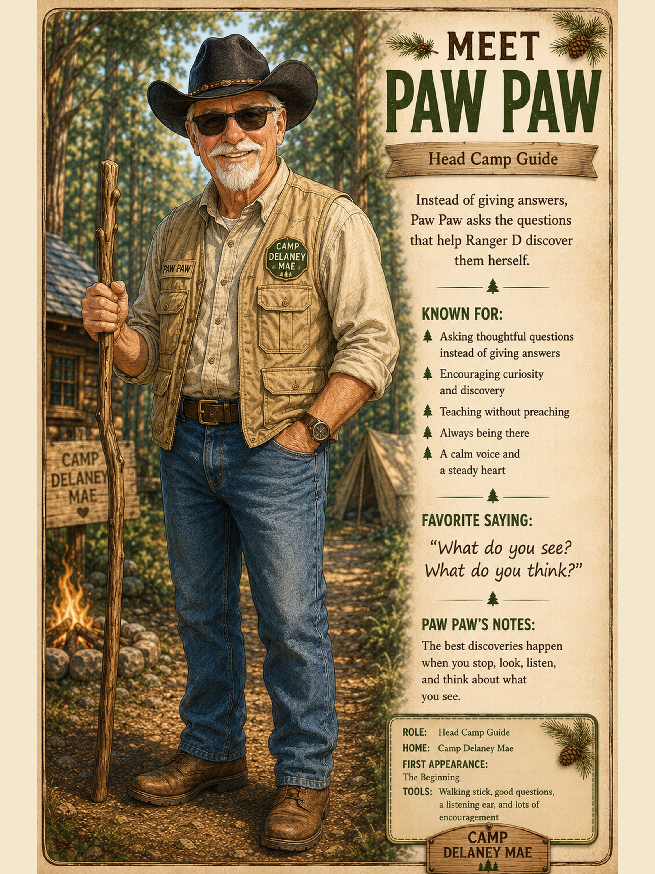Paw Paw character card