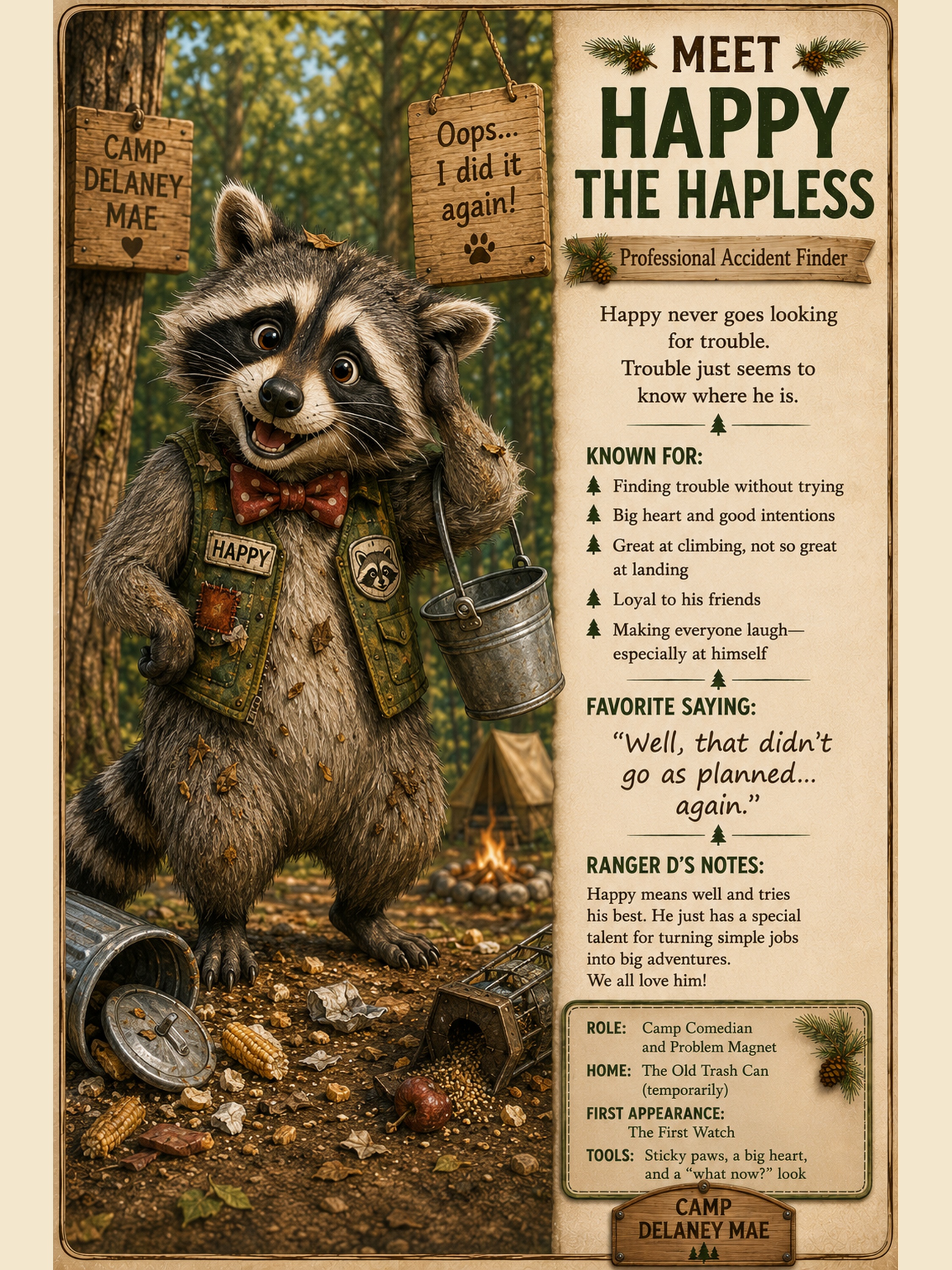 Happy the Hapless character card