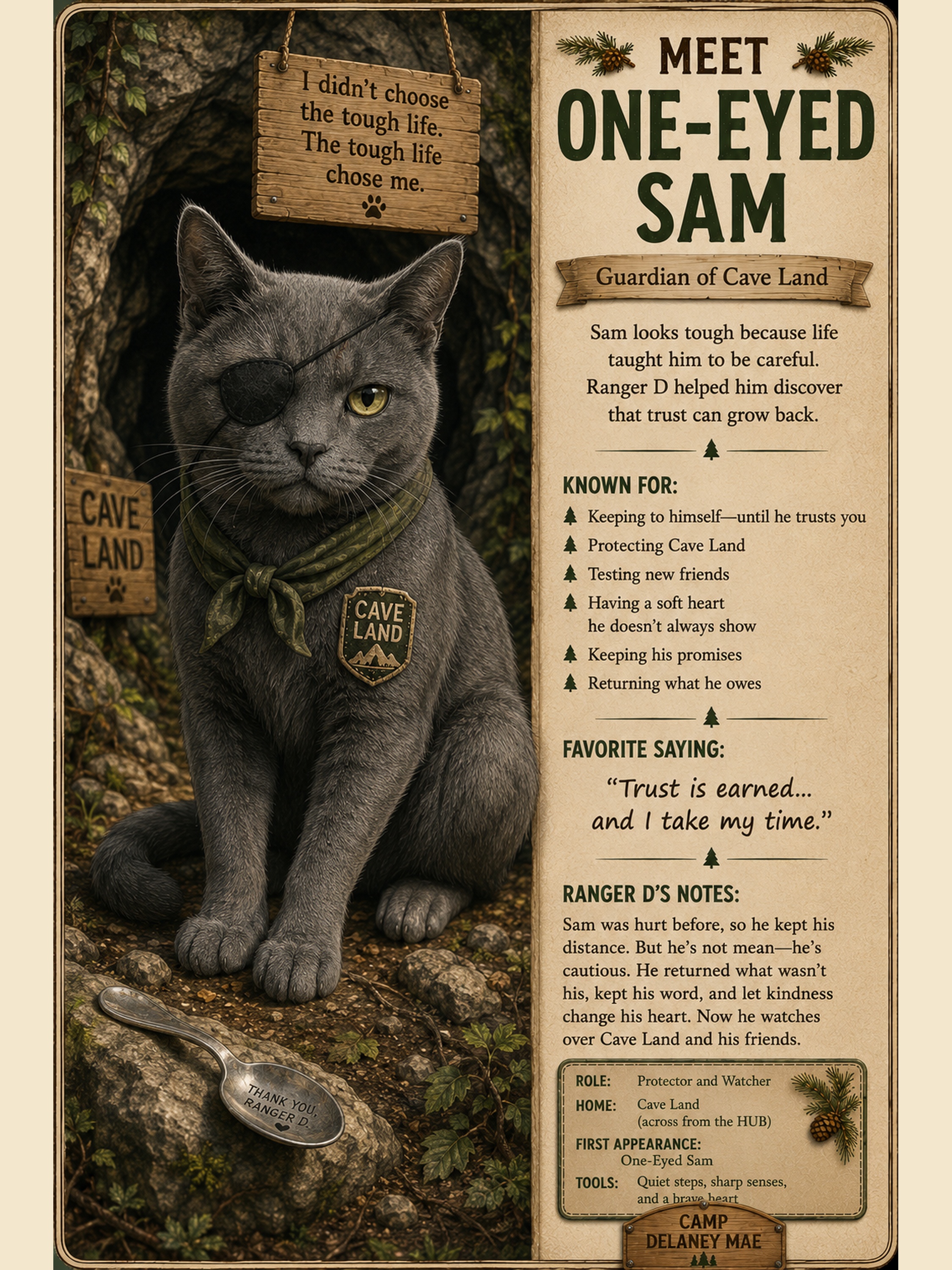 One-Eyed Sam character card