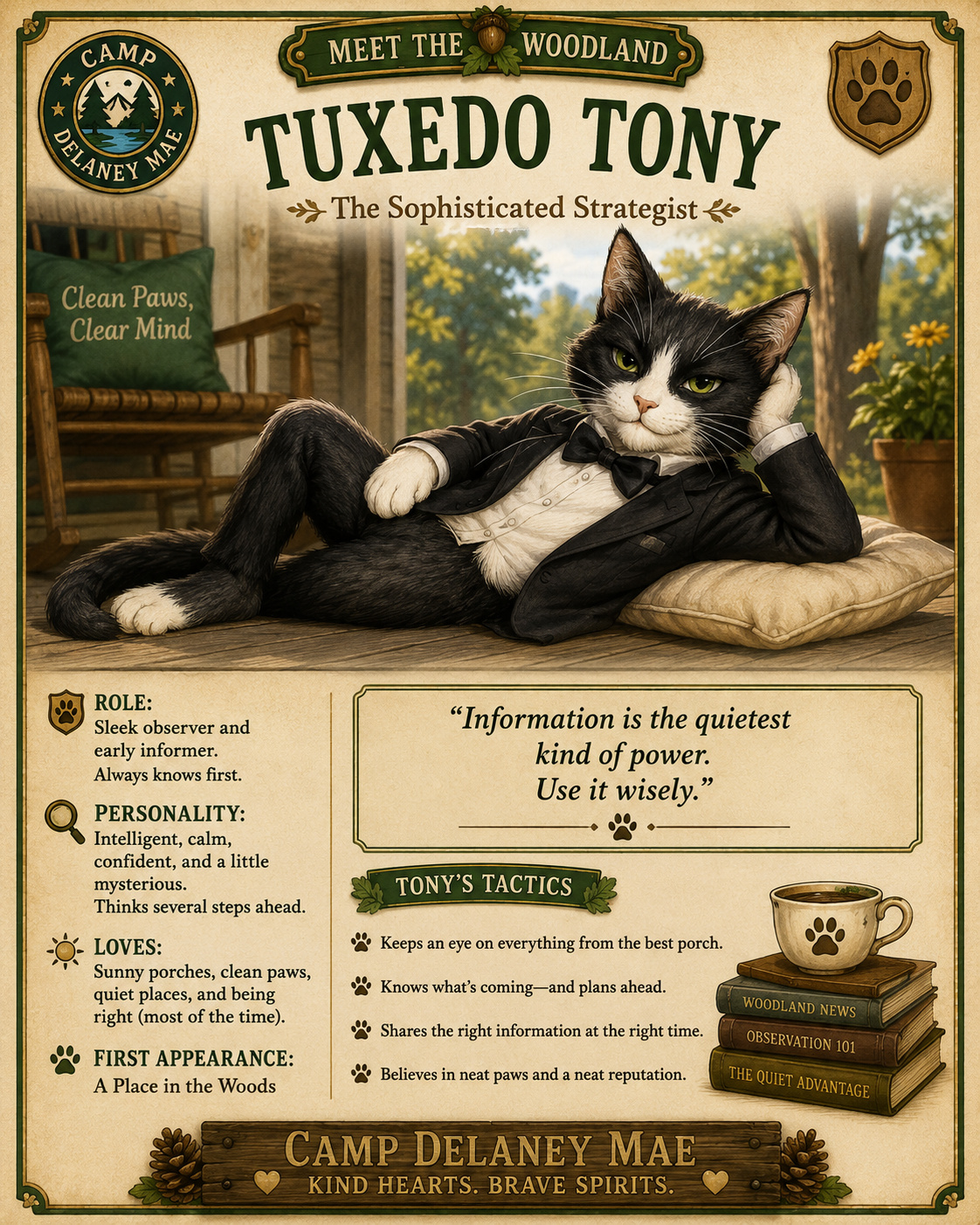 Tuxedo Tony character card